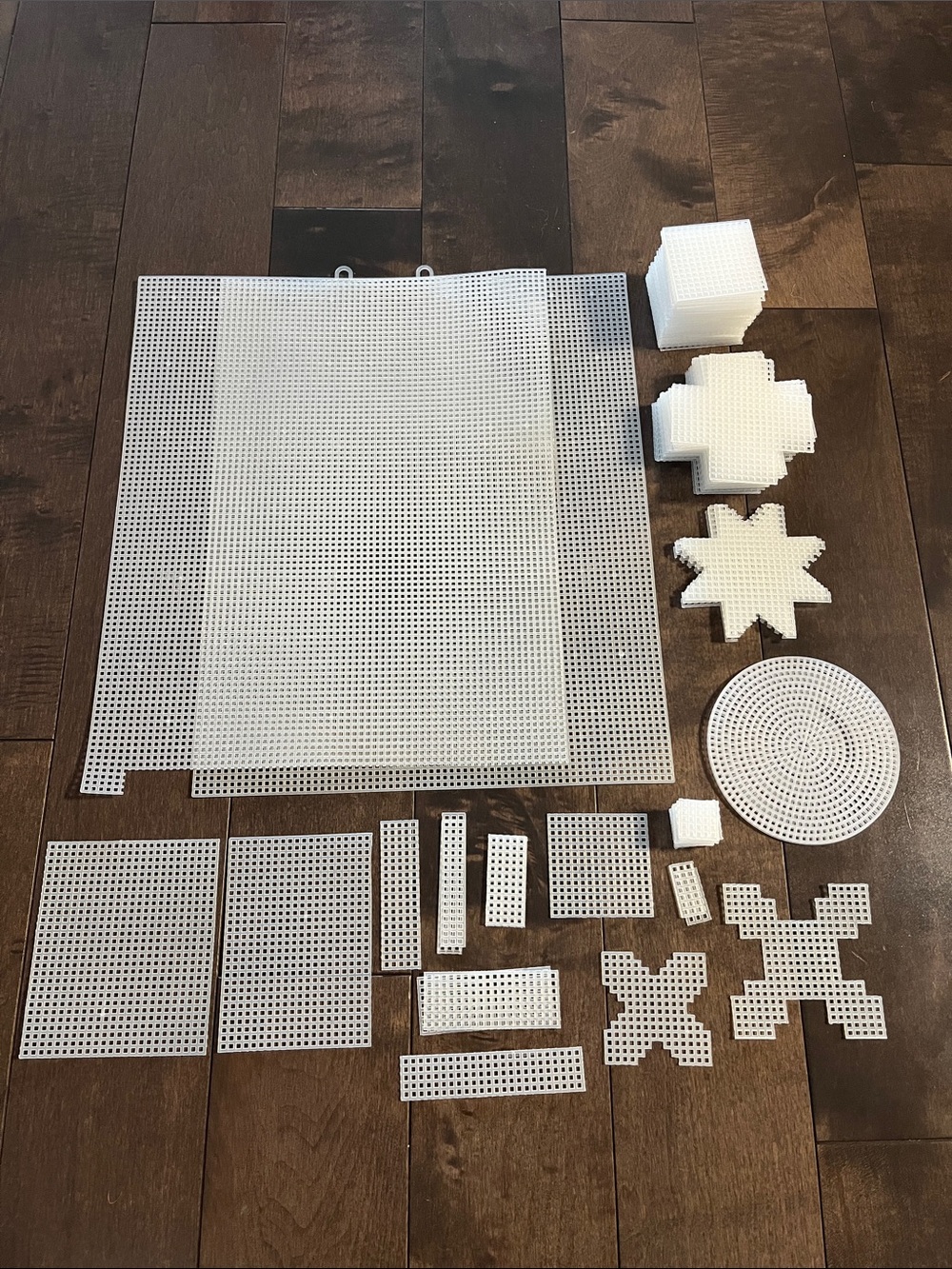 Multi-Shape Plastic Mesh Canvas Sheet Lot - DIY & Craft Making Kit